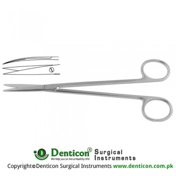 Metzenbaum-Fino Delicate Dissecting Scissor Curved - Sharp/sharp Slender Pettern Stainless Steel, 23 cm - 9"